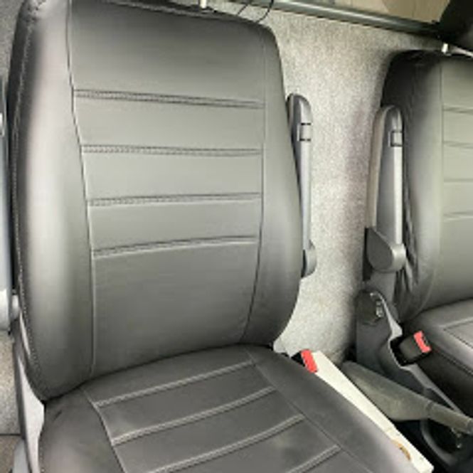 Hovedbilde Setetrekk i skinn Sprinter 2006-2018 Crafter 2006-16 1+2 Sort 