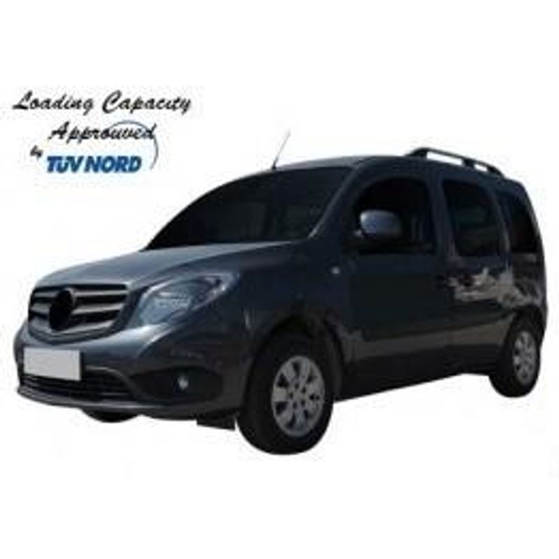 Takrails Renault Kangoo Mercedes Citan 2008-21  L1, L2 Sølv