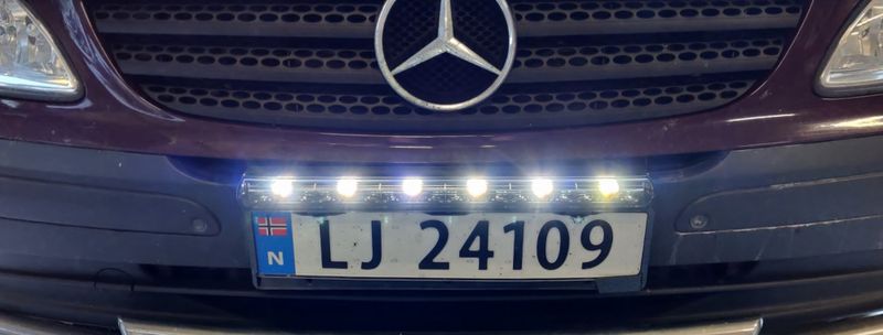 Delling E46 54 cm Ledbar med DRL Black Edition