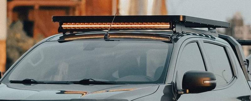 Takgrind Isuzu D-Max 21->  DC. 136 X126 cm sort mat alu.