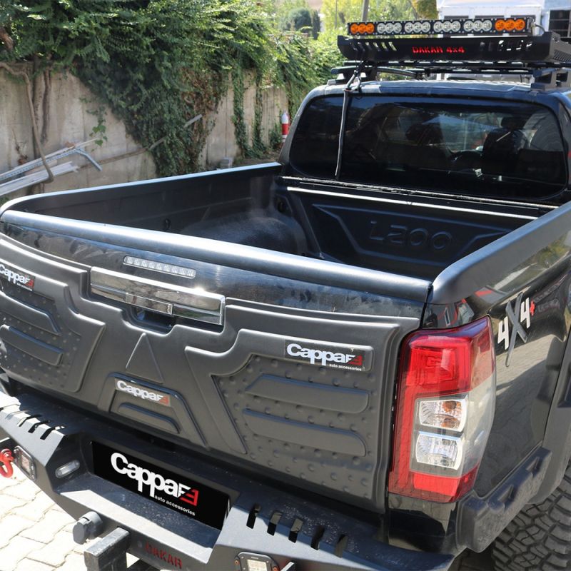 Kantbeskyttere Mitsubishi L200 2019-> 3 stk. plast