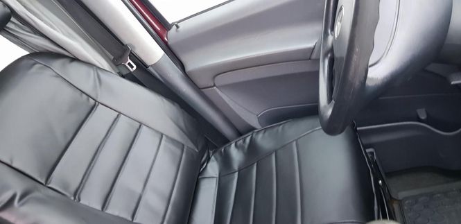 Hovedbilde Setetrekk i skinn Sprinter 2006-2018 Crafter 2006-16 1+2 Sort 